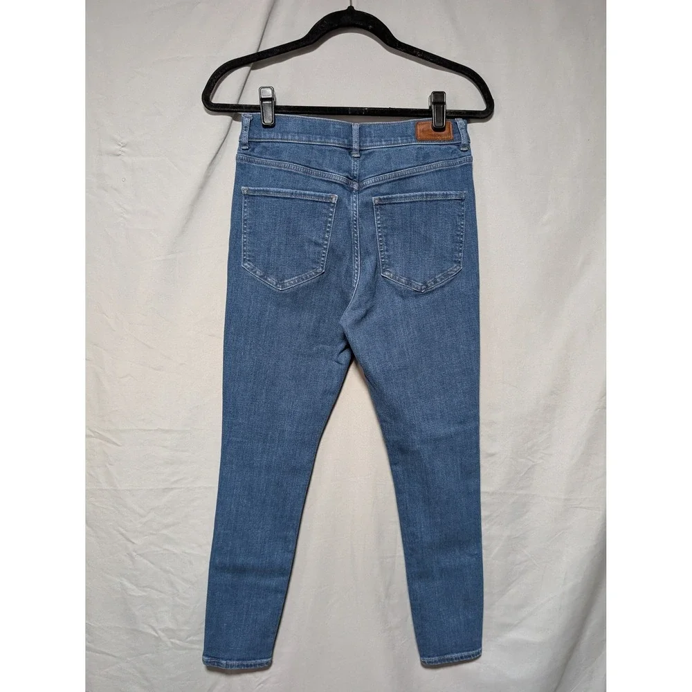 Express Women's Medium Wash High Rise Skinny Jeans‎ Stretch Denim Size 6